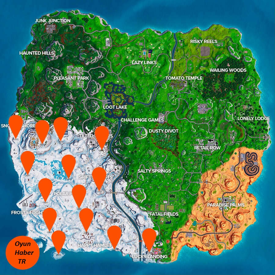 Fortnite chilly gnomes locations 2