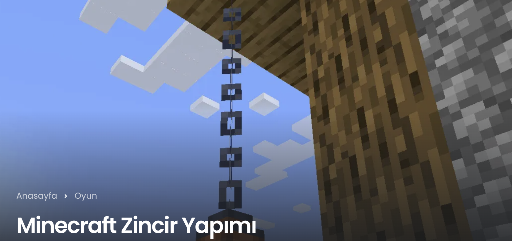 Adım Adım Minecraft Zincir Yapımı