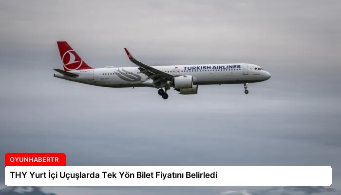 THY Yurt İçi Uçuşlarda Tek Yön Bilet Fiyatını Belirledi