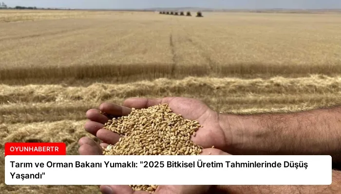 Tarım ve Orman Bakanı Yumaklı: “2025 Bitkisel Üretim Tahminlerinde Düşüş Yaşandı”