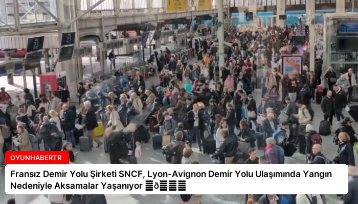 Fransız Demir Yolu Şirketi SNCF, Lyon-Avignon Demir Yolu Ulaşımında Yangın Nedeniyle Aksamalar Yaşanıyor ⏬👇