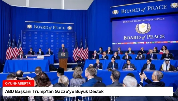 ABD Başkanı Trump’tan Gazze’ye Büyük Destek