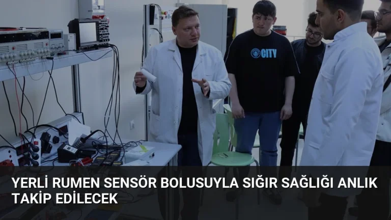 Yerli Rumen Sensör Bolusuyla Sığır Sağlığı Anlık Takip Edilecek
