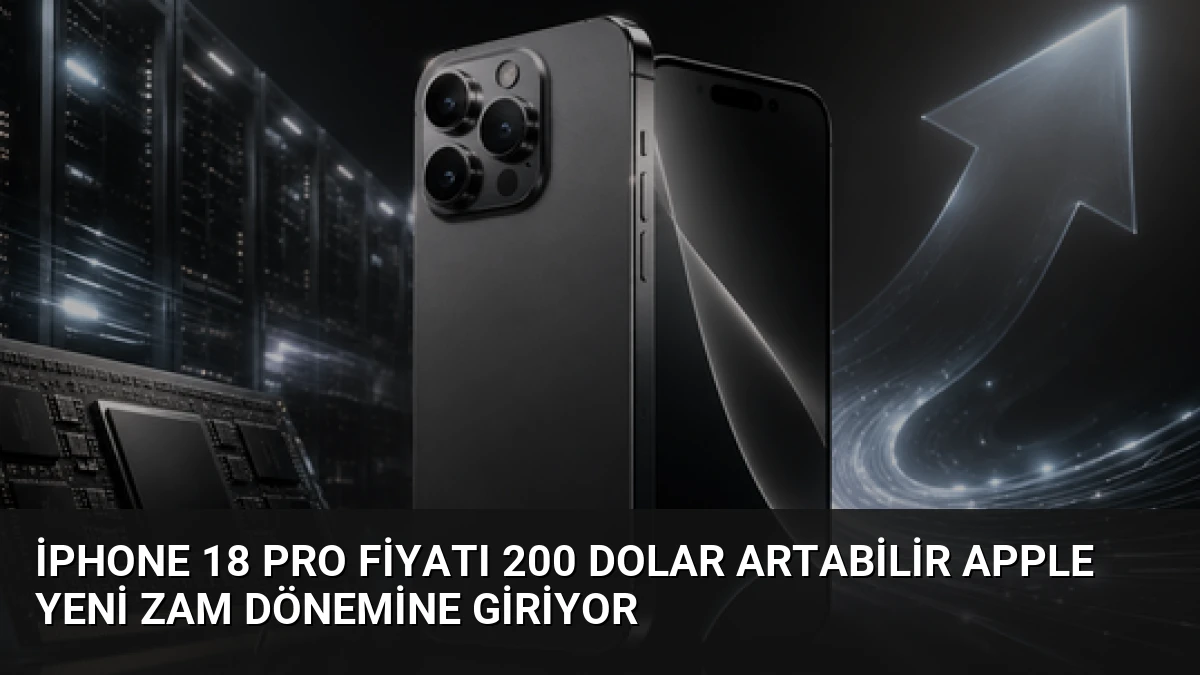 iPhone 18 Pro Fiyatı 200 Dolar Artabilir Apple Yeni Zam Dönemine Giriyor